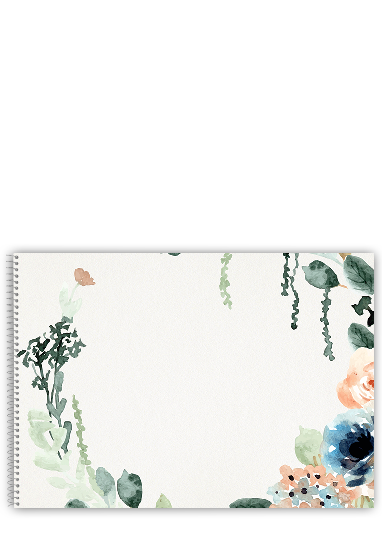 Svatební kniha - Watercolor floral 3
